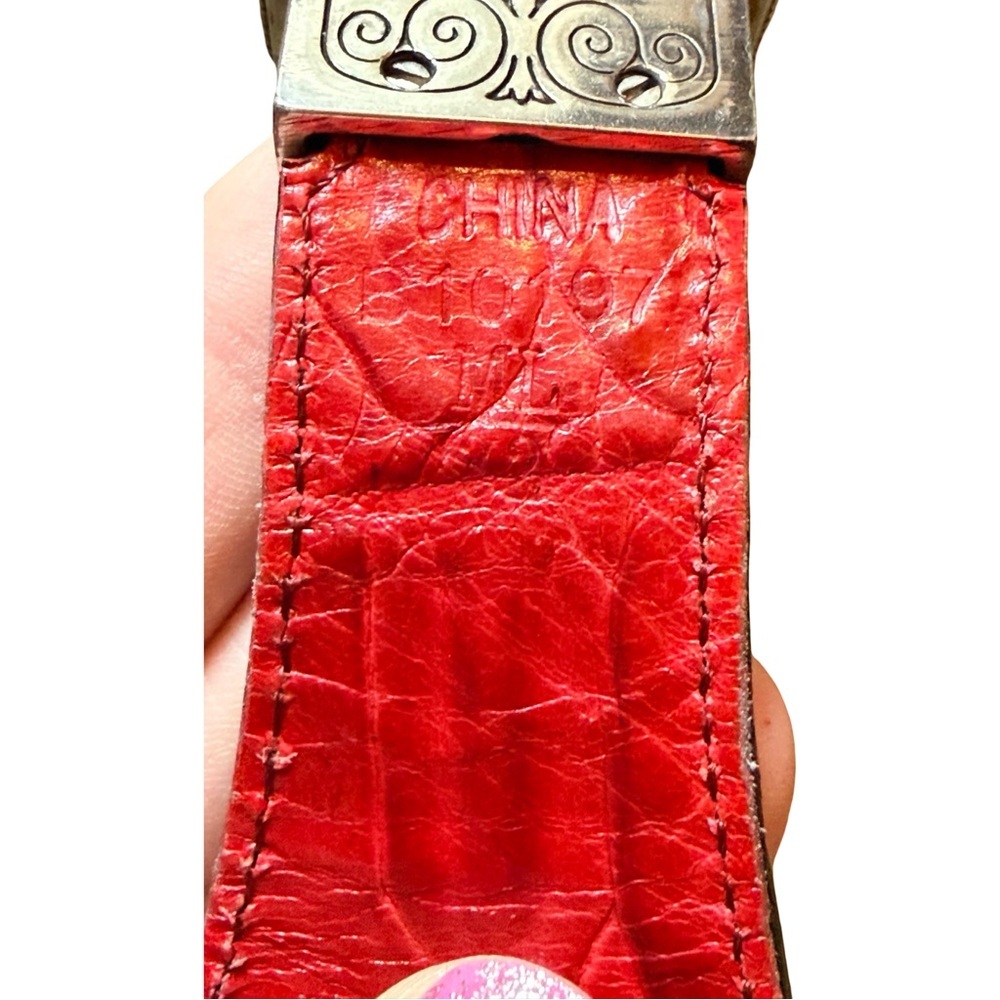 Vintage Brighton Reversible Belt – Black to Red - Picture 13 of 16